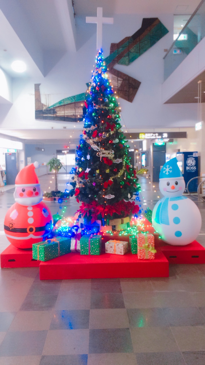 久米島空港クリスマスツリー